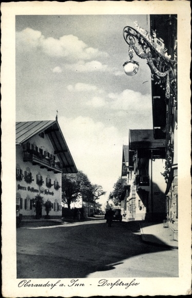 PC Oberaudorf in the district of Rosenheim, Upper Bavaria, lot on Dorfstrasse, Gasthof zur Post