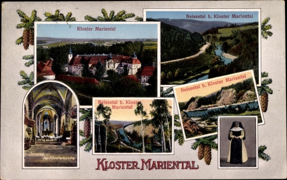 Ak Marienthal Mariental in Niedersachsen, Kloster Mariental, Neissetal, Klosterkirche