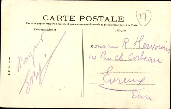 Postcard Ivry the Battle Eure, House of Henri IV