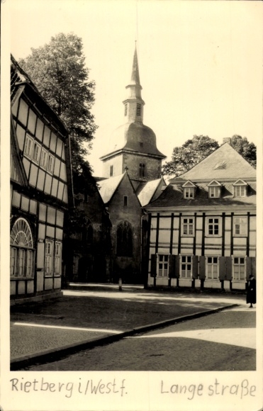 foto Ak Rietberg in Westfalen, Langestraße