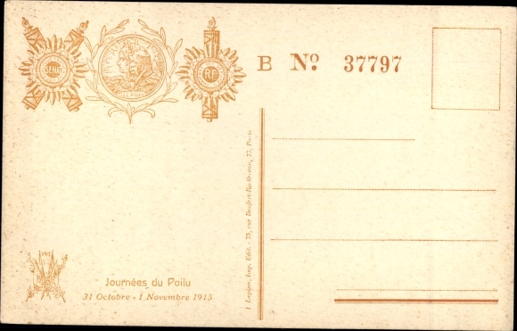 Song Postcard France, Aux Armées de la République, Les Aigles Noirs