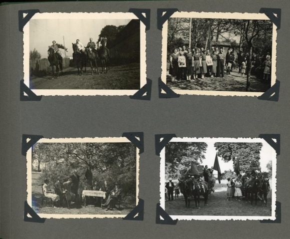 Photo Album Lübz in Mecklenburg, Policeman KVP, FDJ, Germany Meeting Pentecost 1950, Berlin