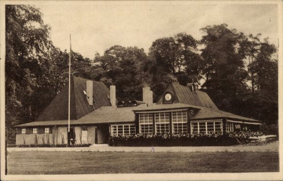 Postcard Hannover in Lower Saxony, Clubhouse German Hockey Club