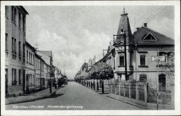 Ak Nerchau Grimma in Sachsen, Hindenburgstraße