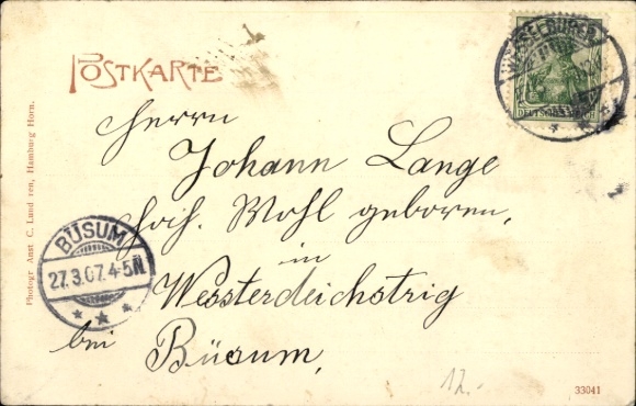 Postcard Borstel Sülfeld in Schleswig Holstein, inn and mill