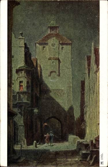 Artist Postcard Spitzweg, Carl, Homecoming