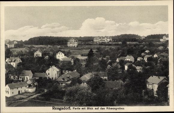 PC Rengsdorf in Rhineland-Palatinate. Panorama, Roman ditch