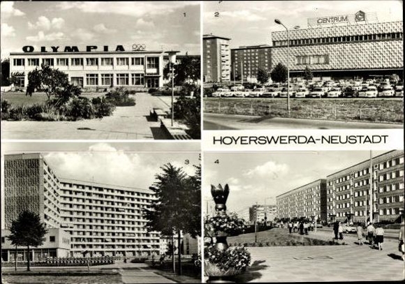 13 old PC Hoyerswerda in Upper Lusatia, various views