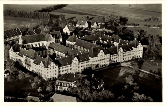 Postcard Salem in the Bodenseekreis Baden Württemberg, aerial photograph