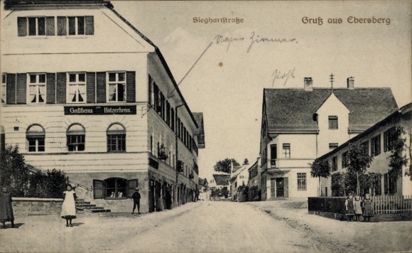 Ak Ebersberg in Oberbayern, Sieghartstraße, Gasthaus zum Hotzerbräu, Kinder
