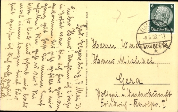 Postcard Elgersburg in Thuringia, Railway Rest Home