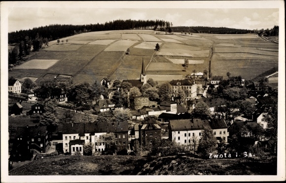 Foto Ak Zwota Klingenthal in Vogtland Sachsen, uitzicht op de stad