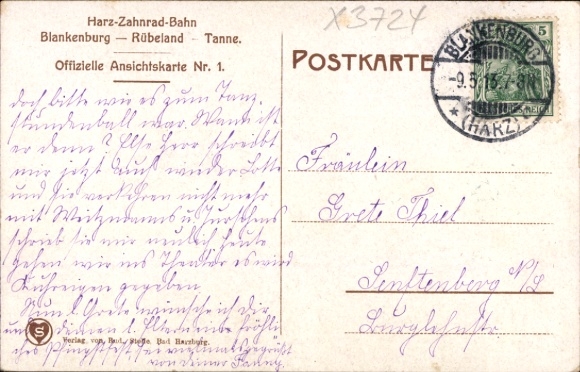 Ak Langenstein Halberstadt im Harz, Höhlenwohnung