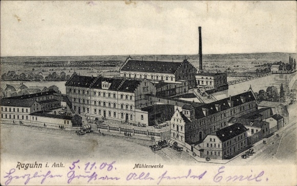 Ak Raguhn in Anhalt, Mühlenwerke