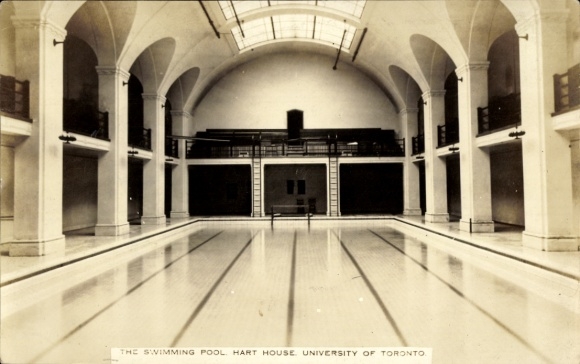 Postcard Toronto Ontario Canada, Swimming Pool, Hart House, University of Toronto