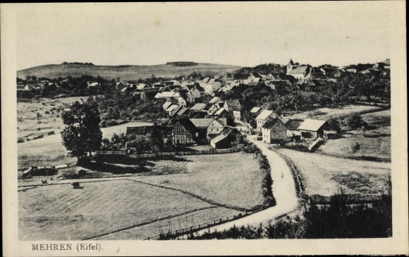 PC Mehren in the Eifel, total view of the village