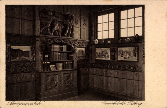Ak Triberg, Schnitzerseppstube, Gewerbehalle, Schnitzerseppstube