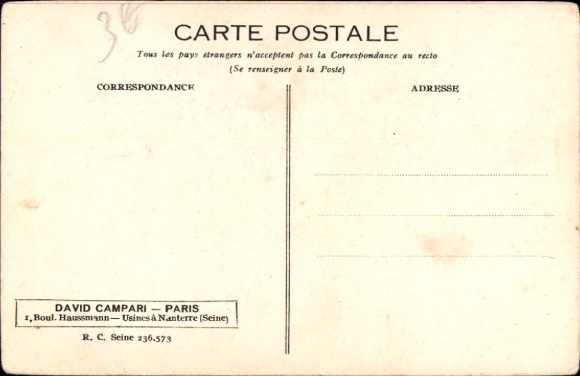 Ak Man met twee flessen, reclame, David Campari, Duvalles