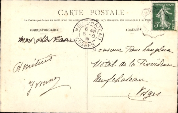 Postcard Plombieres les Bains Côte d'Or, Cabine de Douches horizontales, shower