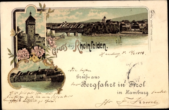 Litho Rheinfelden Kanton Aargau Schweiz, Panorama, Turm