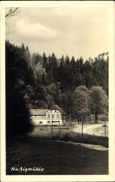Ak Hohnstein Sächsische Schweiz, Rußigmühle