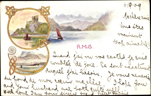 Ansichtkaart Royal Mail Steamer, Landschap