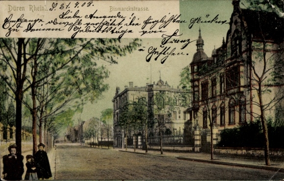Ak Düren im Rheinland, Bismarckstraße