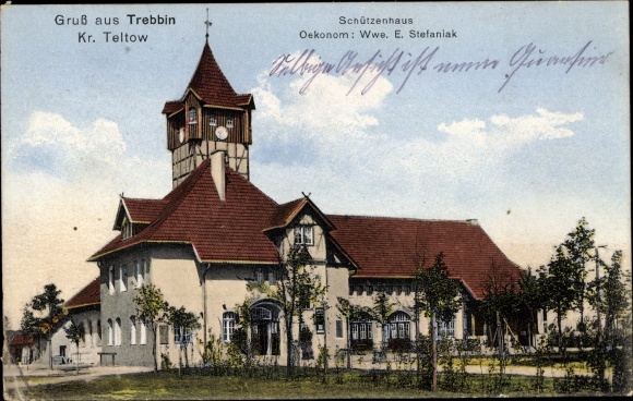 Ak Trebbin in de wijk Teltow Fläming, Schützenhaus
