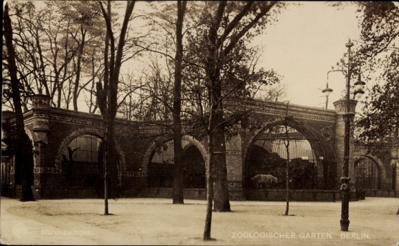 Postcard Berlin Tiergarten, Zoological Garden