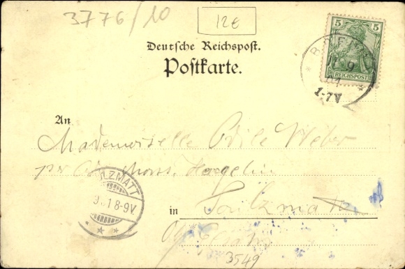 Postcard Breuna in Hesse, restaurant zur Linde