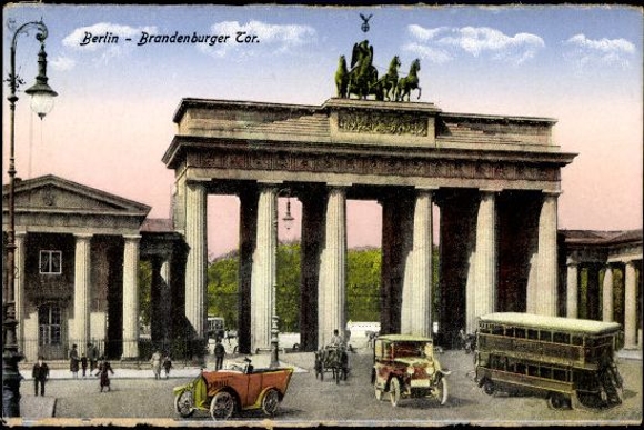 9 starych pocztówek Berlin, różne widoki