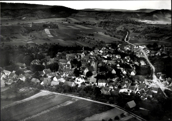 Postcard Markt Einersheim in Lower Franconia, Einersheim from above