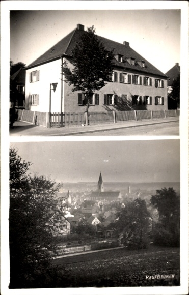 KP Kaufbeuren an der Wertach w Szwabii, widok ogólny, budynek mieszkalny