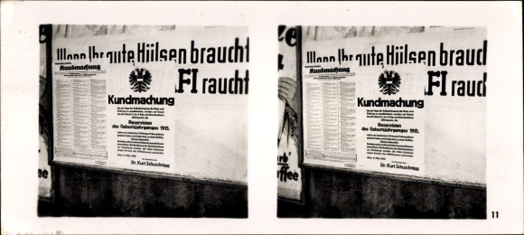 Stereo spatial image photo &quot;Greater Germany&#39;s rebirth&quot;, No. 11, enlistment of the reservists in 1933