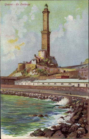 Artist PC Genova Genoa Liguria, La Lanterna, Lighthouse