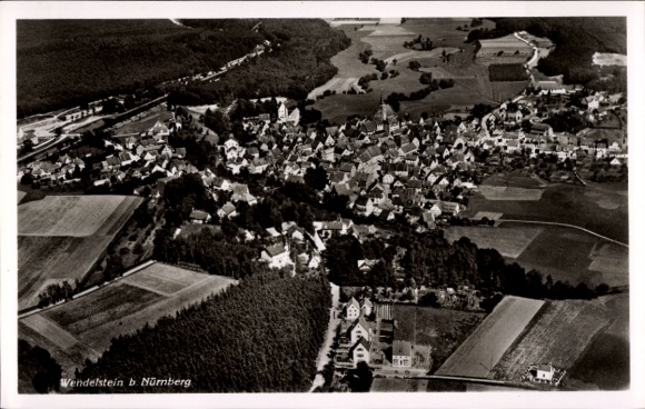 Ak Wendelstein in Mittelfranken, Fliegeraufnahme