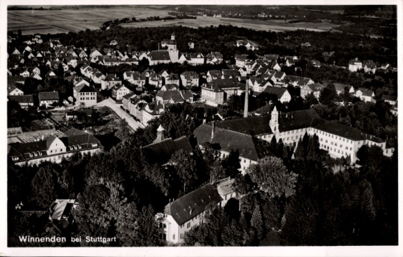 Ak Winnenden in Württemberg, Fliegeraufnahme