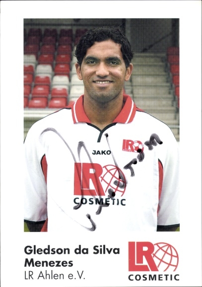 Autogrammkarte Fußballer Gledson da Silva Menezes, Rot Weiss Ahlen, Autogramm
