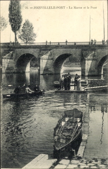 Ak Joinville le Pont Val de Marne, Marne, Brücke