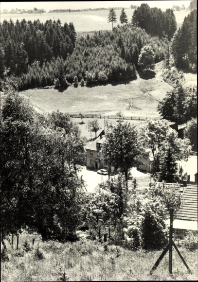 Ak Stützengrün im Erzgebirge Sachsen, Gasthof Stollmühle