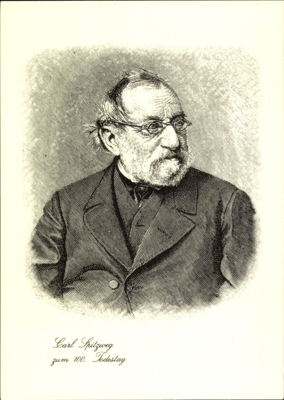 Künstler Ak Maler Carl Spitzweg, Portrait