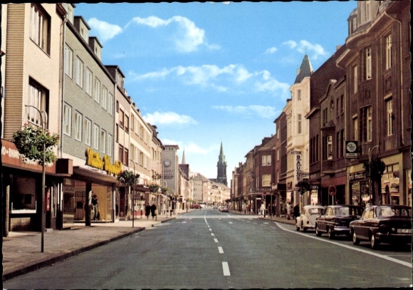 Postcard Viersen in North Rhine-Westphalia, Main Street