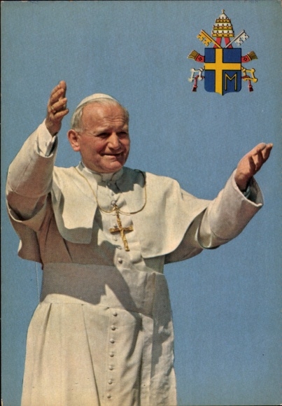 Postcard Pope John Paul II, portrait