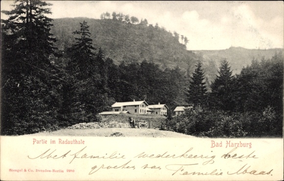 Postcard Bad Harzburg in Lower Saxony, in the Radautal, Stengel 9250