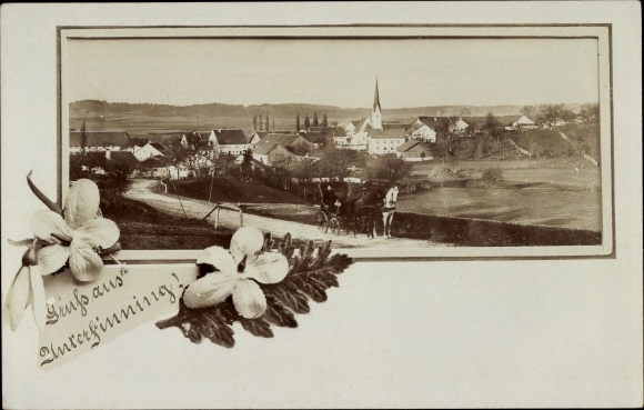Photo Postcard Unterfinning Finning in Upper Bavaria, view of the place