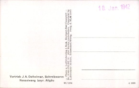 Ak Nesselwang im Allgäu, Fliegeraufnahme