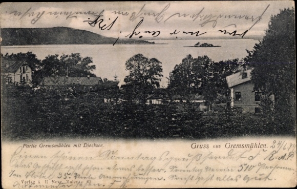 KP Gremsmühlen Malente w Ostholstein, częściowy widok, Diecksee