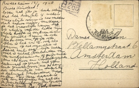 Artist Postcard Loreley, Rhine section, salon steamer, rocks