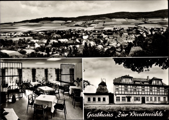PC Rodenberg am Deister in Schaumburg, Hotelpension Zur Windmühle, dining room, town view