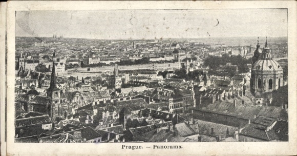 Ak Praha Prag Tschechien, Panorama von   Gebäude, Stadtansicht